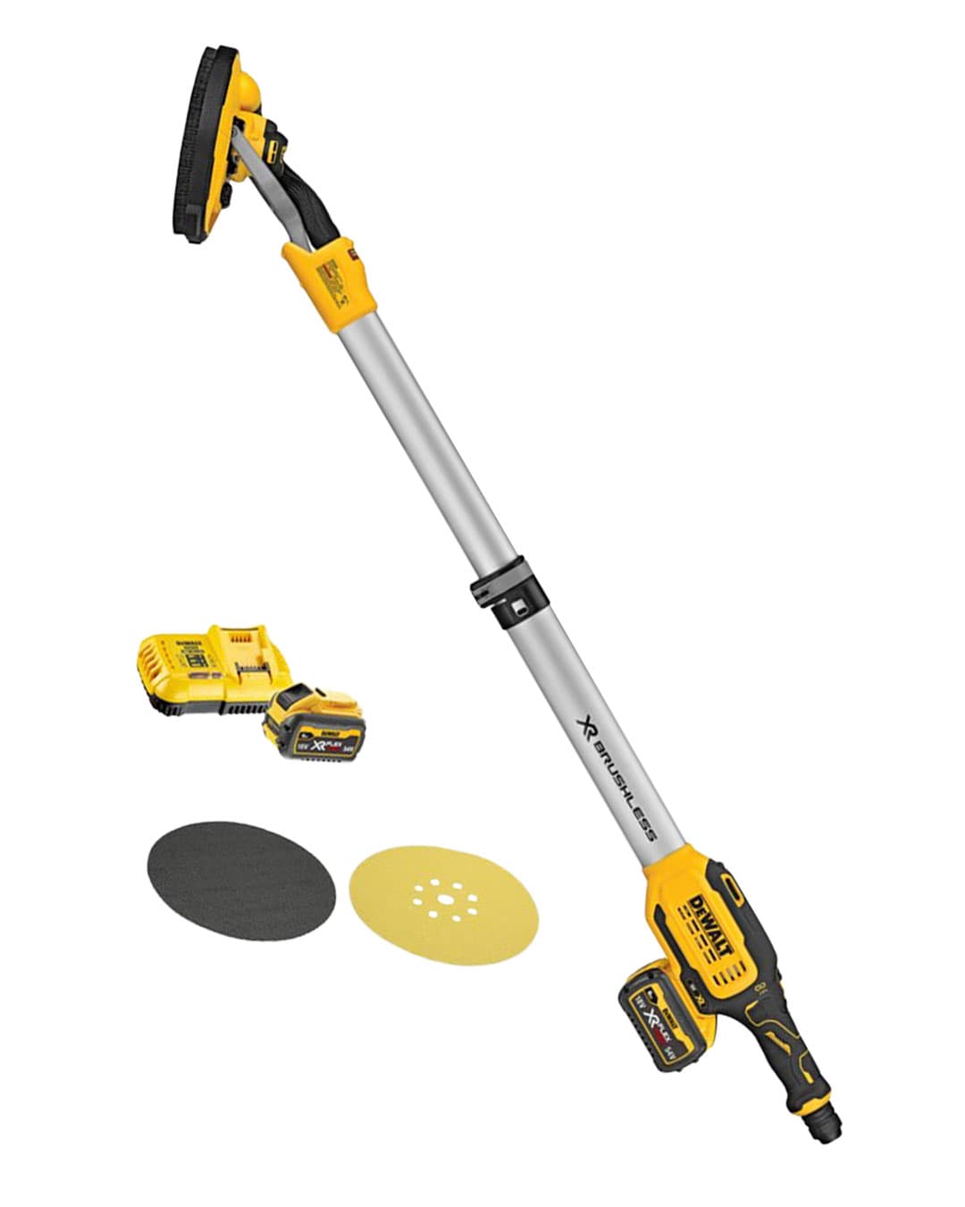 Szlifierka do gładzi (żyrafa) akumulatorowa z baterią DeWALT