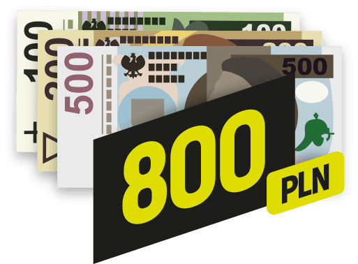800 złotych