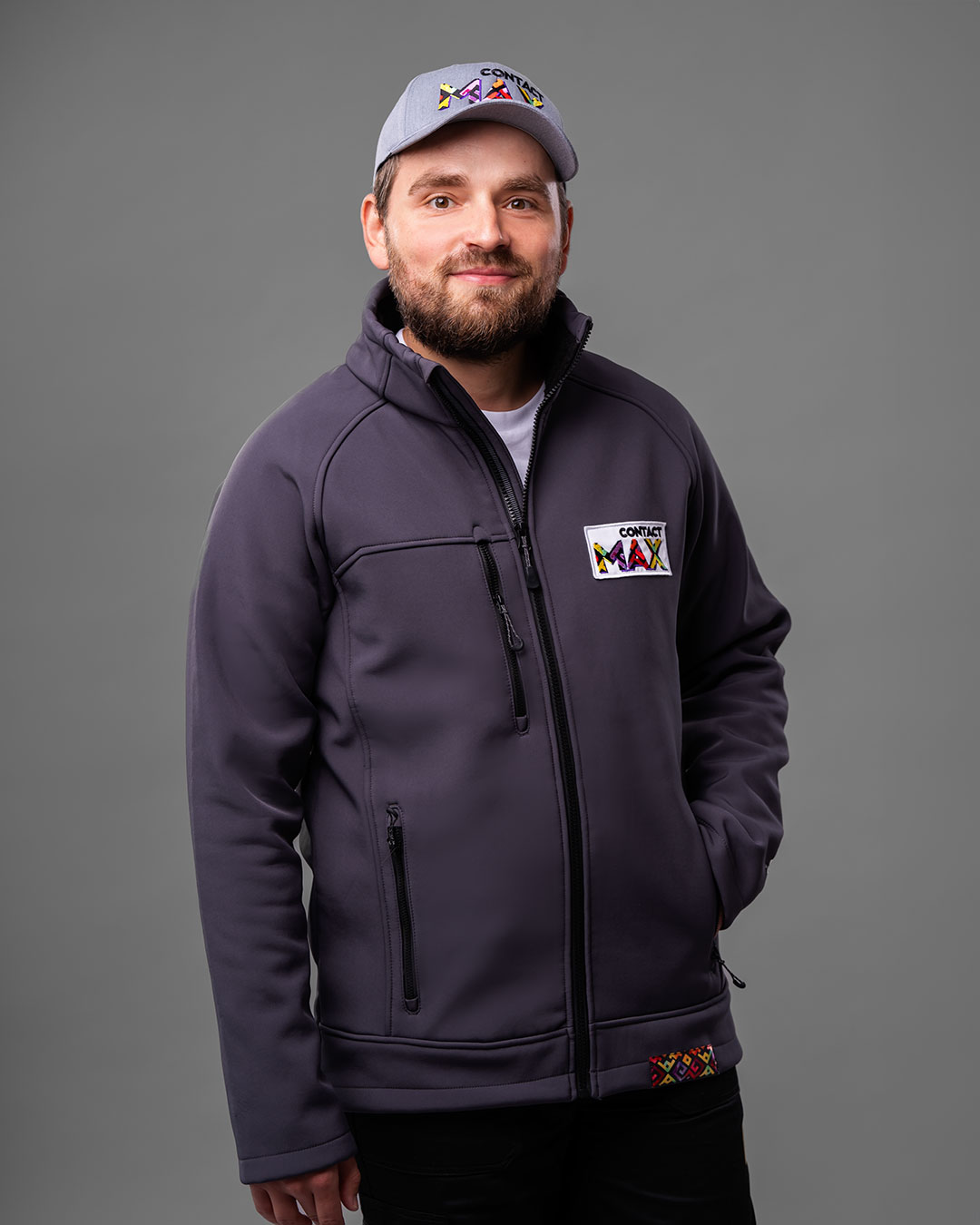 Softshell szary Contact MAX