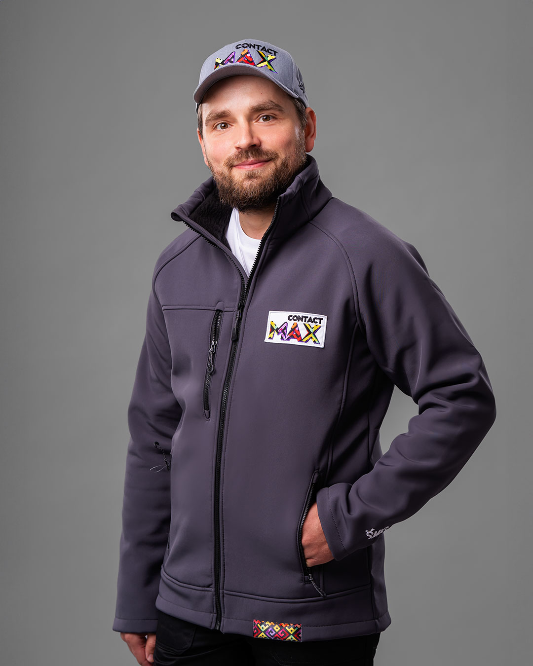 Softshell szary Contact MAX